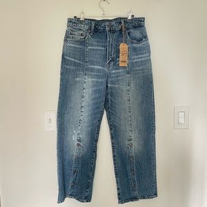 Lucky brand jeans with button detail